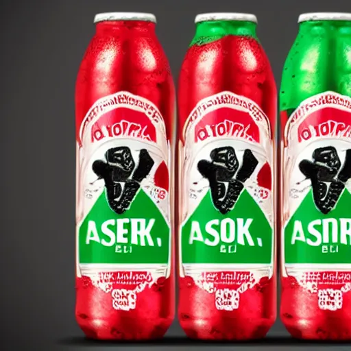 Image similar to a softdrink bottle labelled conk, marketing photo