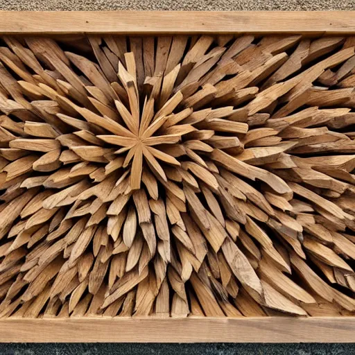 Image similar to a wood masterpiece symbolizing growth