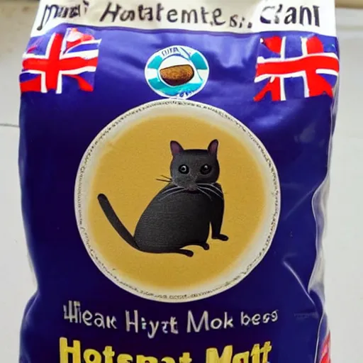 Image similar to this is the malt that the rat that the cat that the dog worried killed ate, hyper realistic,