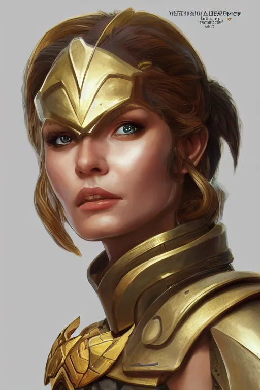 Image similar to amazon valkyrie athena, d & d, fantasy, portrait, highly detailed, headshot, digital painting, trending on artstation, concept art, sharp focus, illustration, art by artgerm and greg rutkowski and magali villeneuve