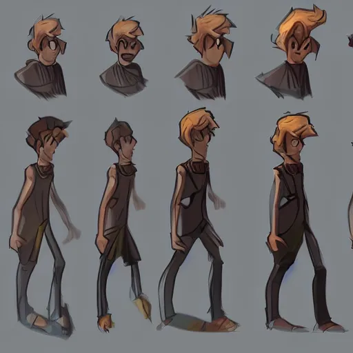 Prompt: walking animation sprite sheet , digital art , concept art