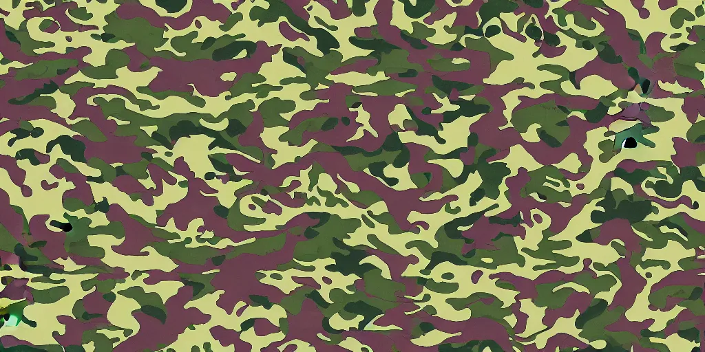 Prompt: detailed Western Dragon camo pattern