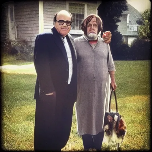 Prompt: “danny devito in american gothic”