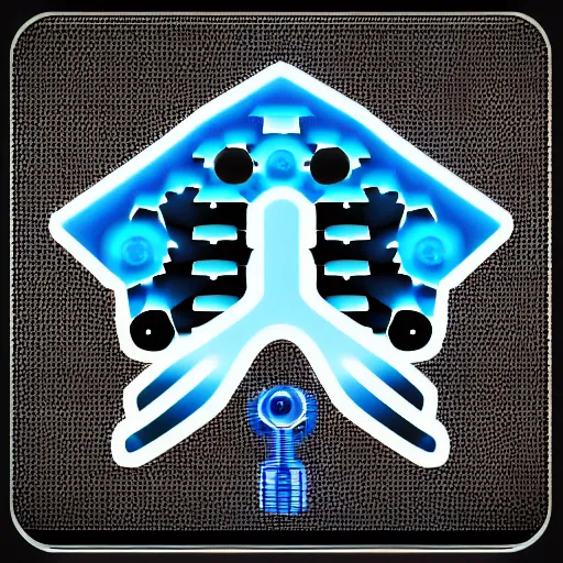 Prompt: artificial intelligence discord server logo, hd