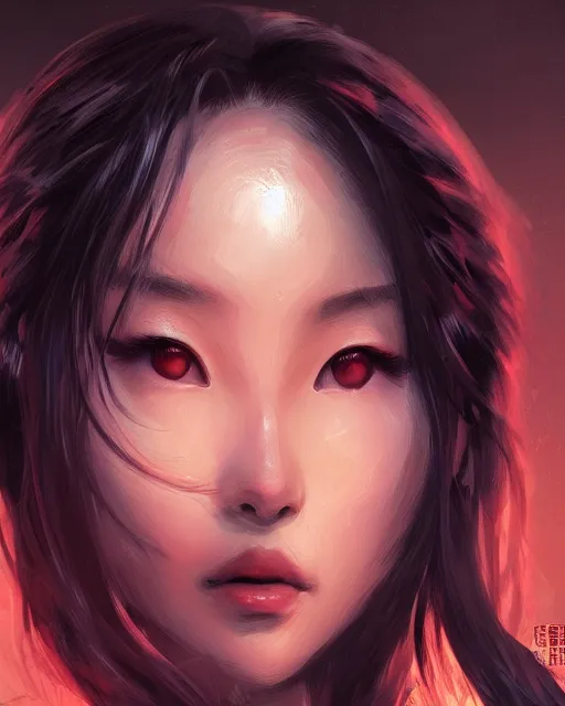 Image similar to liuyifei the eyes glow, comic style, piexl art game, artstation