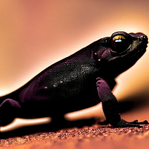 Prompt: stern black gecko, realistic, cinematic