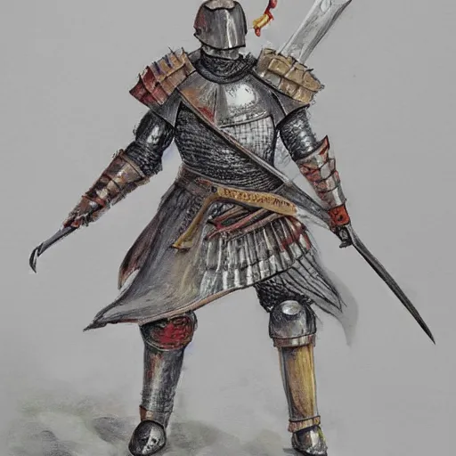 Image similar to donald trump, knights armor!!!!!!!!!!!!!!!!, one broadsword, by hans holdein, donald trumps highly detailed handsome face, two arms, two legs, donald trumps symmetrical face, realistic