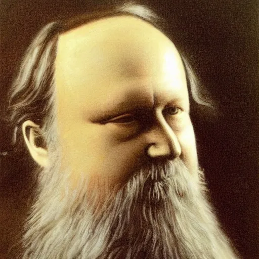 Prompt: very very detailed oil painting of johannes brahms from 1880