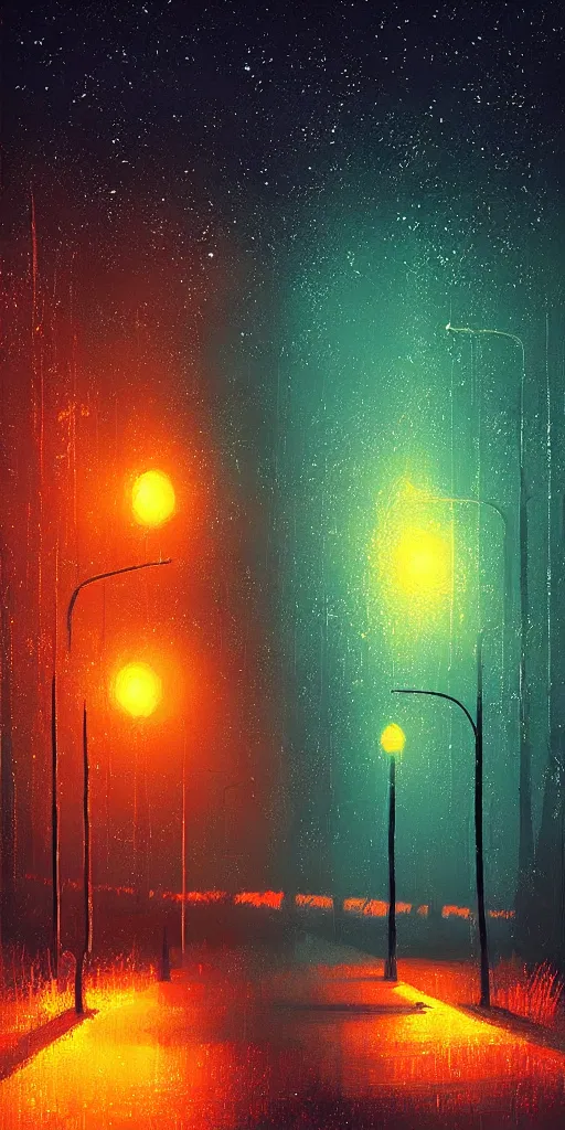 Prompt: i said, ooh, i'm blinded by the lights by alena aenami