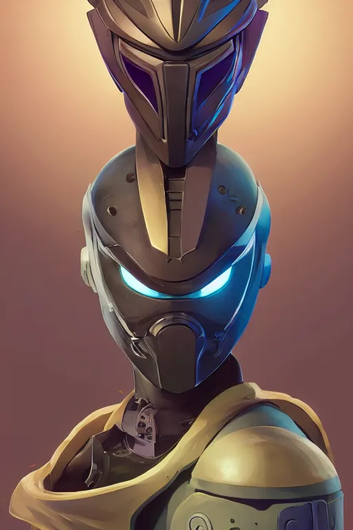 Image similar to epic mask helmet robot ninja portrait stylized as fornite style game design fanart by concept artist gervasio canda, behance hd by jesper ejsing, by rhads, makoto shinkai and lois van baarle, ilya kuvshinov, rossdraws global illumination radiating a glowing aura global illumination ray tracing hdr render in unreal engine 5