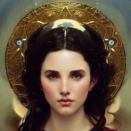 Image similar to portrait of a goddess, mickey mouse, christian bale, intricate, elegant, highly detailed, digital painting, artstation, concept art, smooth, sharp focus, illustration, art by artgerm and greg rutkowski and alphonse mucha and william - adolphe bouguereau