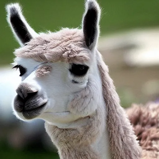 Prompt: llama that looks like a cat