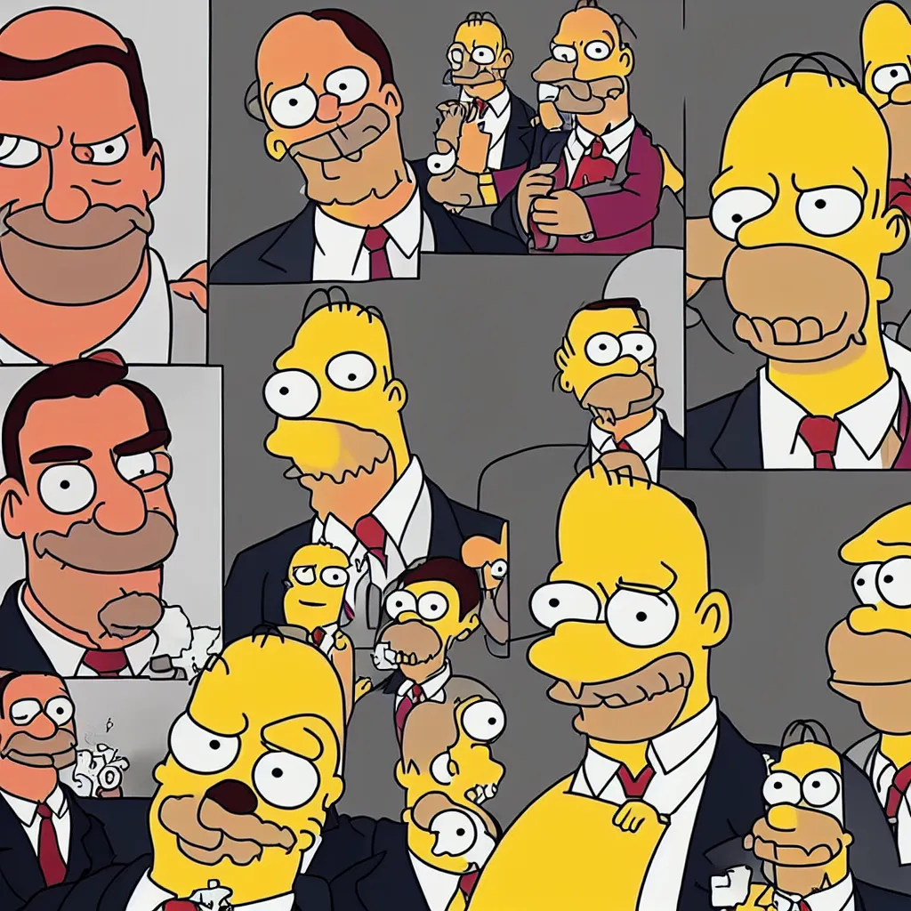 Image similar to john hamm combined with homer simpson