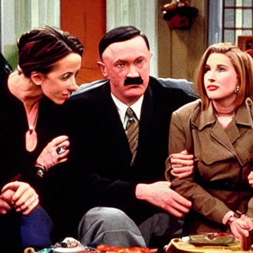 Image similar to hitler in friends sitcom