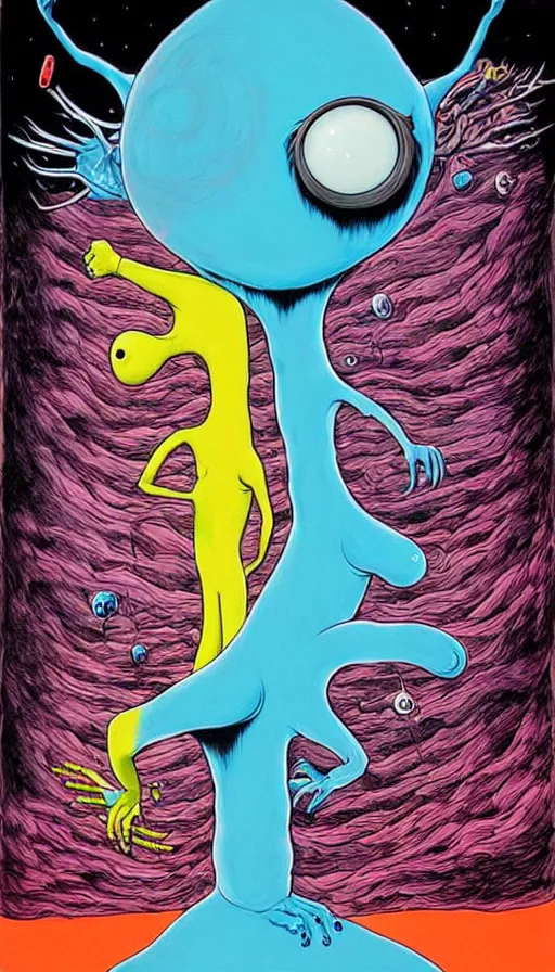 Image similar to the two complementary forces that make up all aspects and phenomena of life, by alex pardee