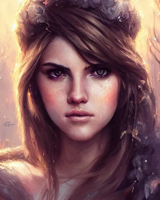 Image similar to anne winters, hyper realistic face, beautiful eyes, fantasy art, in the style of greg rutkowski, intricate, hyper detailed, smooth