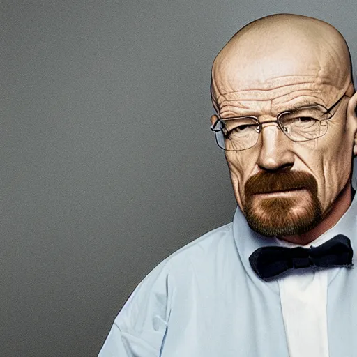 Prompt: walter white in the backrooms