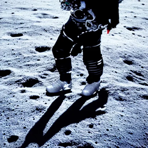 Image similar to michael jackson moonwalking on the moon, detailed digital art