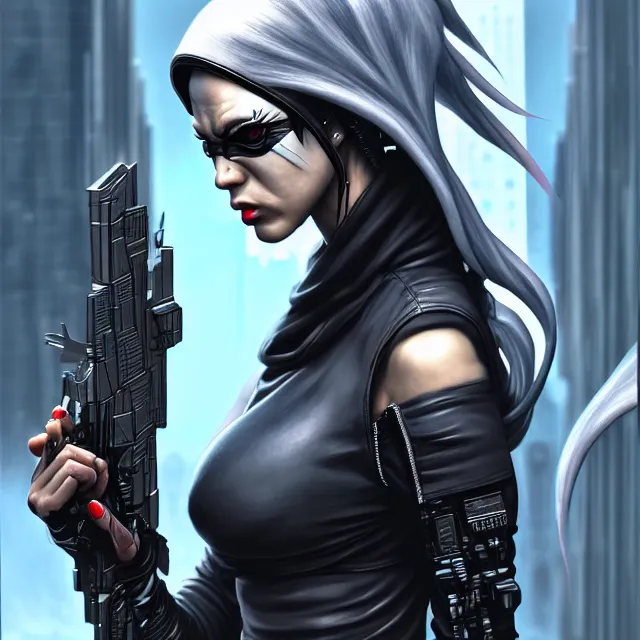 modern female assassin