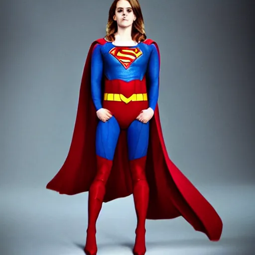 Image similar to Emma Watson as Superman