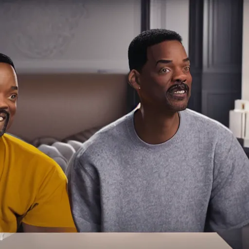 Image similar to will smith and chris rock together. ultra-detailed, 8k, octane render