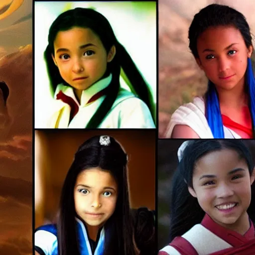 Image similar to photo of real life Katara from Avatar