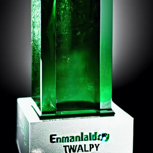 Image similar to emerald trophy, photography