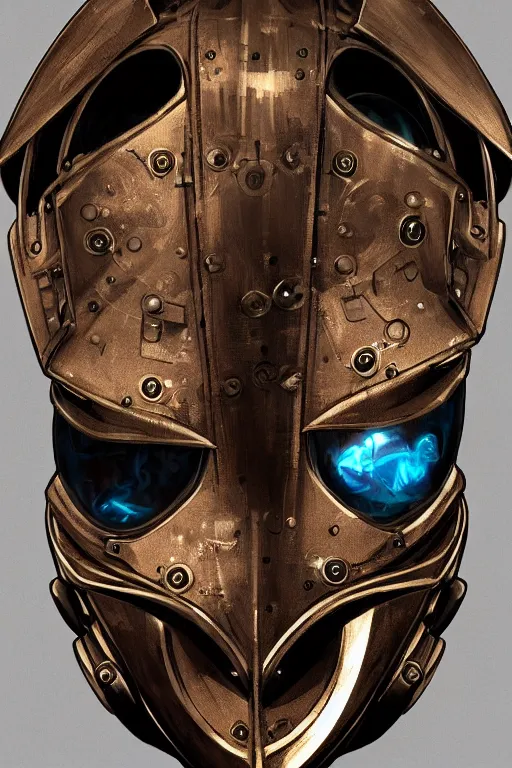 Image similar to steampunk helmet fantasy art mask robot ninja stylized digital illustration sharp focus, elegant intricate digital painting artstation concept art global illumination ray tracing advanced technology chaykin howard and campionpascale and cooke darwyn and davis jack