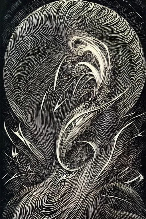 Image similar to tinnitus, by aaron horkey