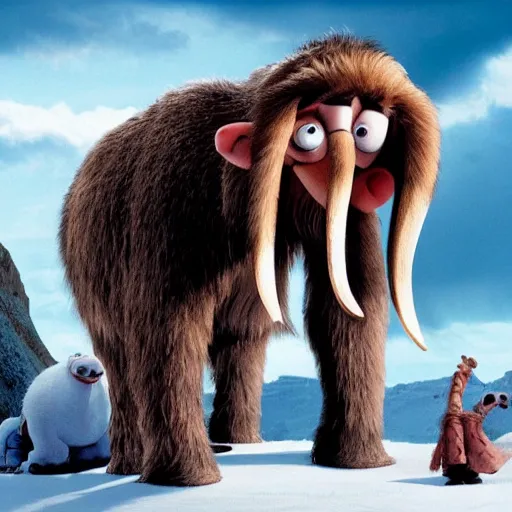 Image similar to manfred the mammoth from ice age ( 2 0 0 2 )