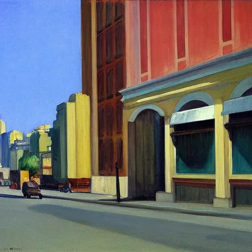 Prompt: sao paulo painted by edward hopper