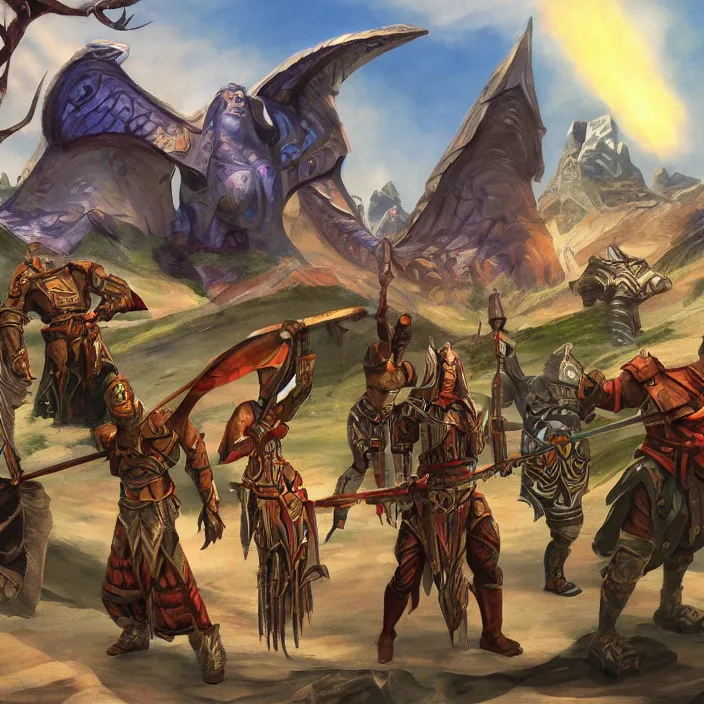 Image similar to skywind mod concept art painted by Alex Ross