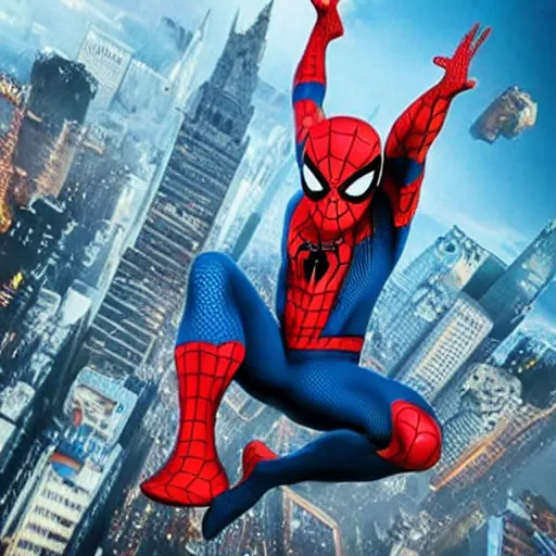 Image similar to photo of Zendeya playing Spiderman without the mask