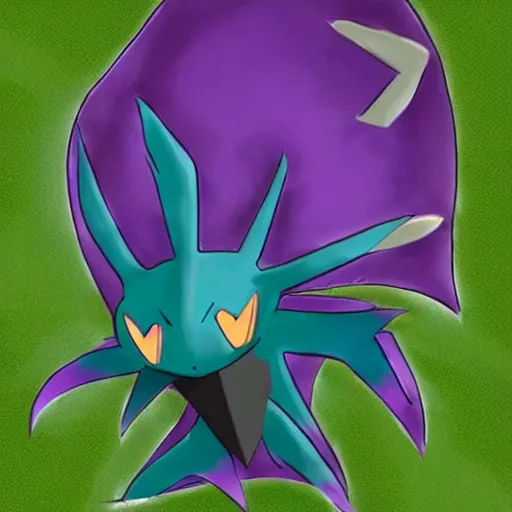 Image similar to mixture between metapod and haunter pokemon