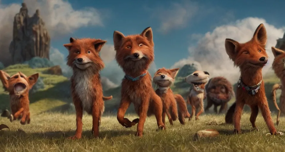 Image similar to film still from the new movie. sfx. ilm, laika, dreamworks, imageworks, rhythm & hues, weta, blur studio, animal logic, fox's blue sky studios, sony pictures animation.