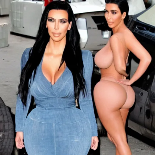 Image similar to kim kardashian from behind