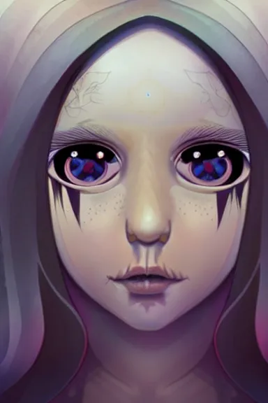 Prompt: little girl character inspired in indigenous and raven, digital art by ruan jil and lois van baarle highly detailed, anatomically correct, symmetrical, experimental design, extremely coherent