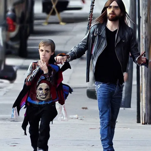 Prompt: Jared leto when it's morbin time