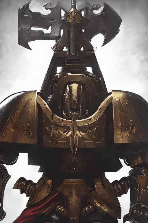 Image similar to armor portrait heros warhammer 4 0 k horus heresy fanart - the primarchs emperor by johannes helgeson animated with vfx concept artist & illustrator global illumination ray tracing hdr fanart arstation zbrush central hardmesh 8 k octane renderer comics stylized