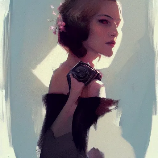 Image similar to a beautiful portrait of a fashion lady by greg rutkowski and adam hughes trending on artstation