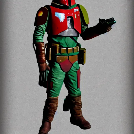 Image similar to boba fett nft, random artstyle