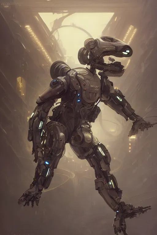 Prompt: Ultra realistic illustration of a mouse in a mech suit, cyberpunk, sci-fi, fantasy, intricate, elegant, highly detailed, digital painting, artstation, concept art, smooth, sharp focus, illustration, art by artgerm and greg rutkowski and alphonse mucha