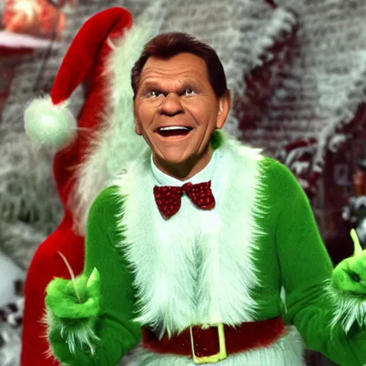 Image similar to kenneth copeland as the grinch