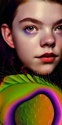 Prompt: portrait of a beautiful girl + anya taylor - joy floating under the deep dream water, colorful lighting + white petal, by personal photography, art by brookskim, closeup, 4 k, highly detailed, instagram,