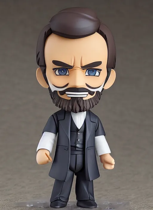 Prompt: abraham lincoln, a nendoroid of abraham lincoln figurine, realistic face, detailed product photo