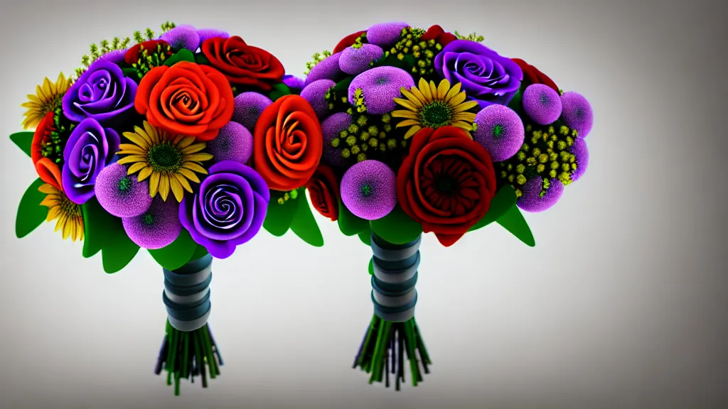 Image similar to bouquet of flowers in the style of junji ito hyperrealism 4k detail kinetic octane render sharpening