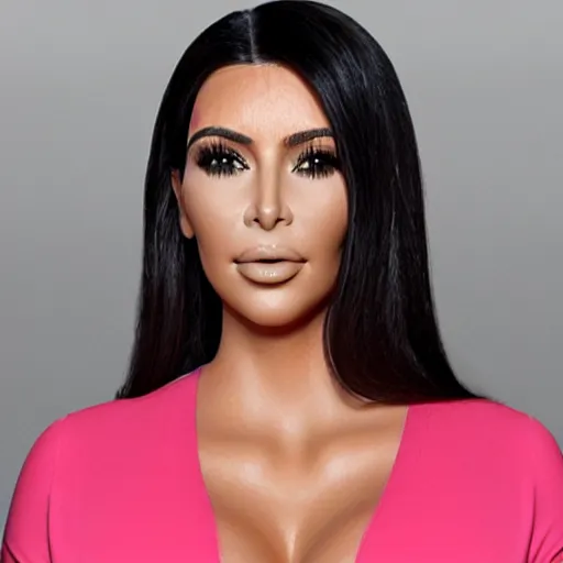 Prompt: imaginative render of Kim kardashian looking like a pig