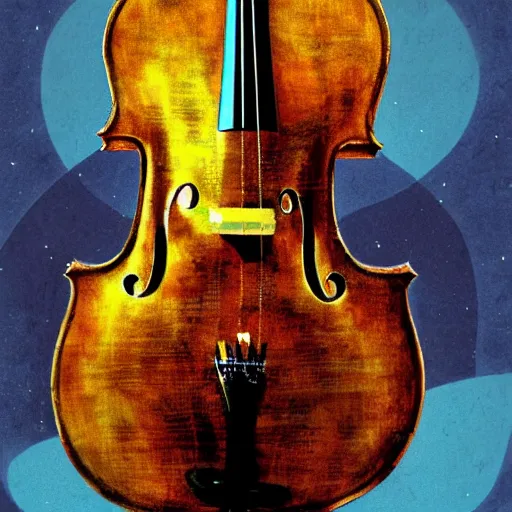 Image similar to cocnert for cello and atomic bomb