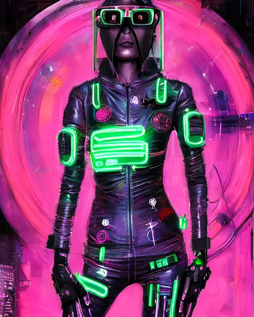 Image similar to detailed portrait Neon Operator Girl, cyberpunk futuristic neon, reflective catsuit, decorated with traditional Japanese ornaments by Ismail inceoglu dragan bibin hans thoma !dream detailed portrait Neon Operator Girl, cyberpunk futuristic neon, reflective puffy coat, decorated with traditional Japanese ornaments by Ismail inceoglu dragan bibin hans thoma greg rutkowski Alexandros Pyromallis Nekro Rene Maritte Illustrated, Perfect face, fine details, realistic shaded, fine-face, pretty face