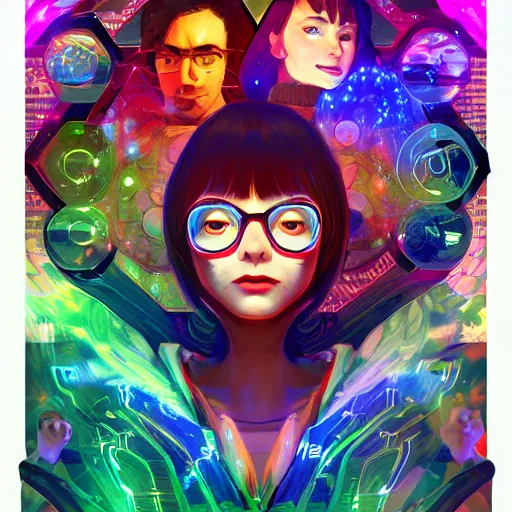 Image similar to skill magic geek inside matrix deepdream radiating a glowing aura stuff loot legends stylized digital illustration video game icon artstation lois van baarle, ilya kuvshinov, rossdraws,